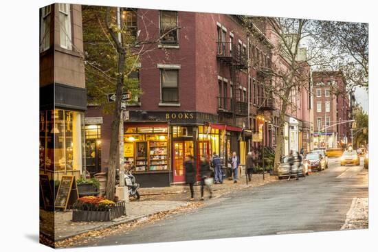 Book Shop in Greenwich Village, Manhattan, New York City, New York, USA-Jon Arnold-Premier Image Canvas