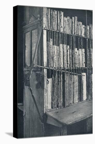 Bookcase, 15th century, with some later editions, and catalogue frame, 17th century, c1931-Unknown-Premier Image Canvas