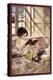 Books in Winter-Jessie Willcox-Smith-Stretched Canvas