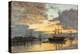 Bordeaux, in the Harbor, 1880-Eugène Boudin-Premier Image Canvas