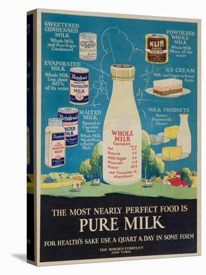 Bordon Milk Advertising Poster-null-Premier Image Canvas