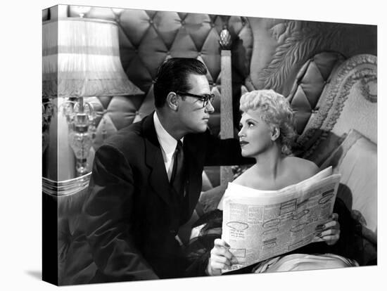 Born Yesterday, William Holden, Judy Holliday, 1950-null-Stretched Canvas