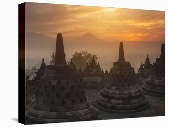 Borobudur Buddhist Temple, UNESCO World Heritage Site, Java, Indonesia, Southeast Asia-Angelo Cavalli-Premier Image Canvas