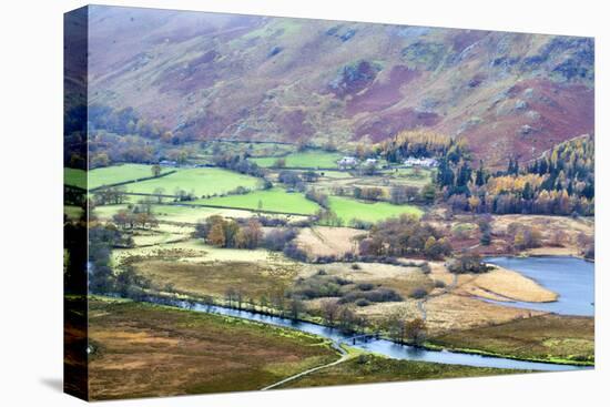 Borrowdale from Surprise View in Ashness Woods, Lake District Nat'l Pk, Cumbria, England, UK-Mark Sunderland-Premier Image Canvas