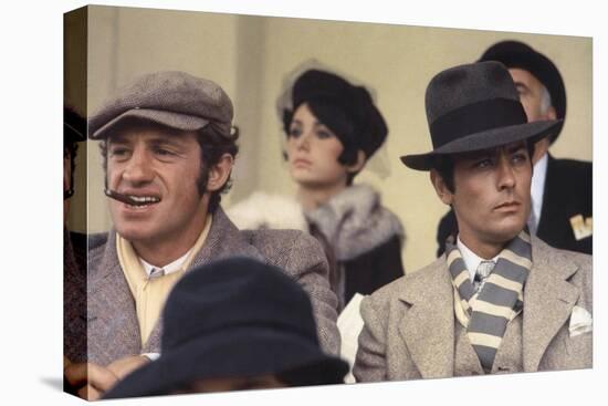 Borsalino by Jacques Deray with Jean-Paul Belmondo and Alain Delon, 1970 (Marseille hippodrome Bore-null-Stretched Canvas