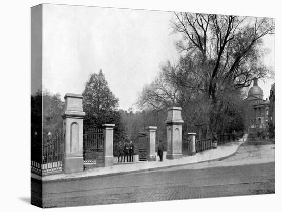 Boston Common, Boston, Massachusetts, USA, 1893-John L Stoddard-Premier Image Canvas