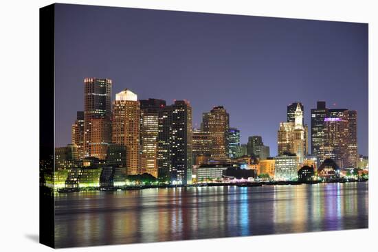 Boston Downtown at Dusk with Urban Buildings Illuminated at Dusk after Sunset.-Songquan Deng-Premier Image Canvas