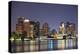 Boston Downtown at Dusk with Urban Buildings Illuminated at Dusk after Sunset.-Songquan Deng-Premier Image Canvas