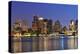 Boston Downtown at Dusk with Urban Buildings Illuminated at Dusk after Sunset.-Songquan Deng-Premier Image Canvas