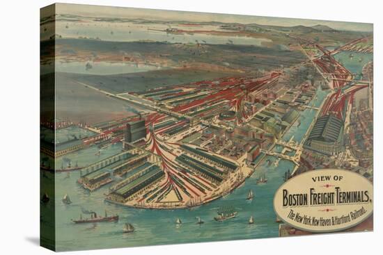 Boston Freight Terminals-George Walker & Co.-Stretched Canvas