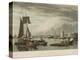 Boston from City Point Near Sea Street-W.J. Bennett-Stretched Canvas