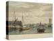 Boston, from the Ship House-W.J. Bennett-Stretched Canvas