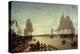 Boston Harbour from Constitution Wharf-Robert Salmon-Premier Image Canvas