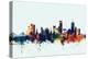 Boston Massachusetts Skyline-Michael Tompsett-Stretched Canvas