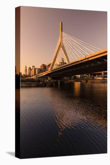 Boston, Massachusetts, USA. Leonard P. Zakam Bunker Hill Bridge.-Brent Bergherm-Premier Image Canvas