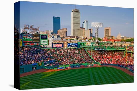 Boston Skyline with view of Historic Fenway Park, Boston Red Sox, Boston, Ma., USA, May 20, 2010...-null-Premier Image Canvas