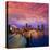 Boston Sunset Skyline from Fan Pier in Massachusetts USA-holbox-Premier Image Canvas