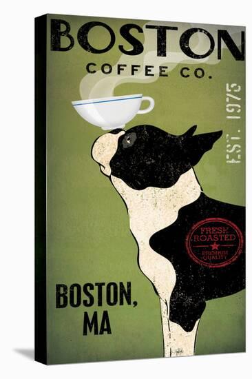 Boston Terrier Coffee Boston-Ryan Fowler-Stretched Canvas