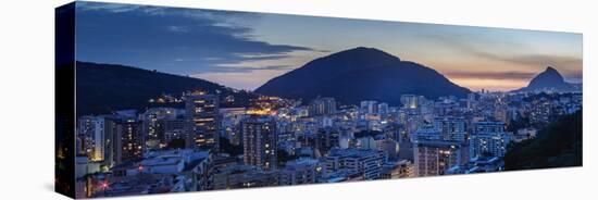 Botafogo and Humaita Neighbourhoods at twilight, elevated view, Rio de Janeiro, Brazil, South Ameri-Karol Kozlowski-Premier Image Canvas