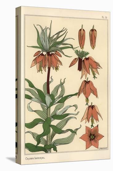 Botanical Illustration of the Crown Imperial Flower, Fritillaria Imperialis, 1897 (Lithograph)-Eugene Grasset-Premier Image Canvas