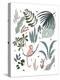 Botanical Jungle Monkey-Sweet Melody Designs-Stretched Canvas