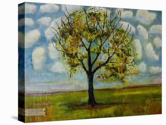 Botanical Print Patterned Sky Tree-Blenda Tyvoll-Stretched Canvas