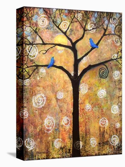 Botanical Seasons New Moon Tree-Blenda Tyvoll-Stretched Canvas