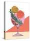 Botanical Spritz Cocktail-Tara Reed-Stretched Canvas