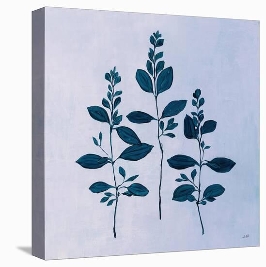 Botanical Study IV Blue-Julia Purinton-Stretched Canvas