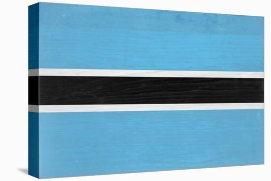 Botswana Flag Design with Wood Patterning - Flags of the World Series-Philippe Hugonnard-Stretched Canvas