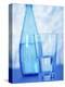 Bottle and glass of water-null-Premier Image Canvas