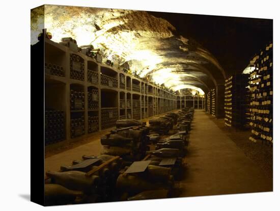 Bottles in the Treasure Chamber, Maison Louis Jadot, Beaune, Cote d'Or, Burgundy, France-Per Karlsson-Premier Image Canvas