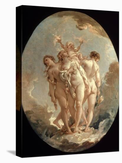 Boucher: Three Graces, 18 C-Francois Boucher-Premier Image Canvas