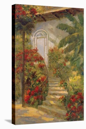 Bougainvillea Entry-Enrique Bolo-Stretched Canvas