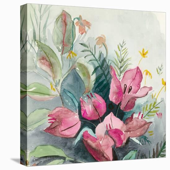 Bougainvillea Garden I-Jacob Q-Stretched Canvas