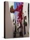 Bougainvillea in a Narrow Whitewashed Street in Upper Village, Mojacar, Almeria, Andalucia, Spain-Tomlinson Ruth-Premier Image Canvas