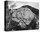 Boulder with hill in background, Rocks at Silver Gate, Yellowstone National Park, Wyoming, ca. 1941-Ansel Adams-Stretched Canvas