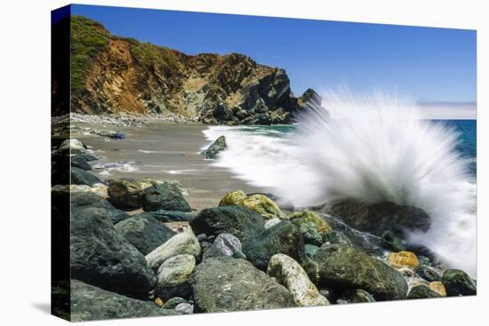 Boulders and Crashing Surf, Limekiln State Park, Big Sur, California, Usa-Russ Bishop-Premier Image Canvas