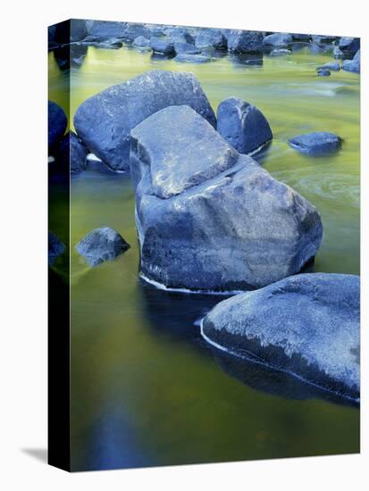 Boulders and Reflection, Little Salmon River, Idaho, USA-Charles Gurche-Premier Image Canvas