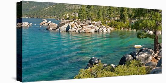 Boulders at Sand Harbor, Lake Tahoe, Nevada, USA-null-Stretched Canvas
