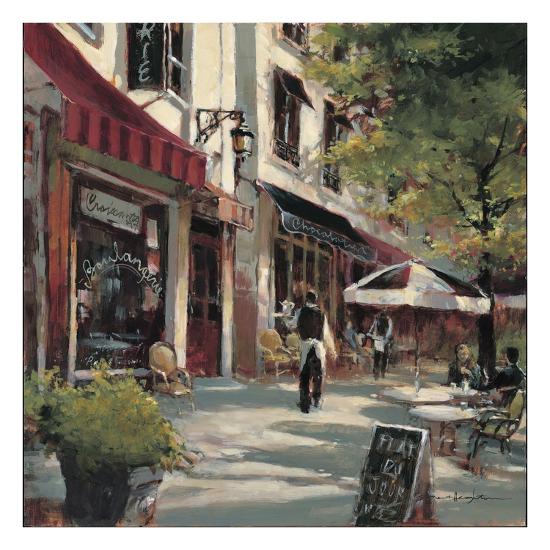 Boulevard Cafe-Brent Heighton-Stretched Canvas