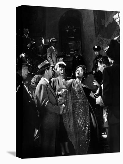 Boulevard du Crepuscule Sunset Boulevard by BillyWilder with Gloria Swanson, 1950 (b/w photo)-null-Stretched Canvas