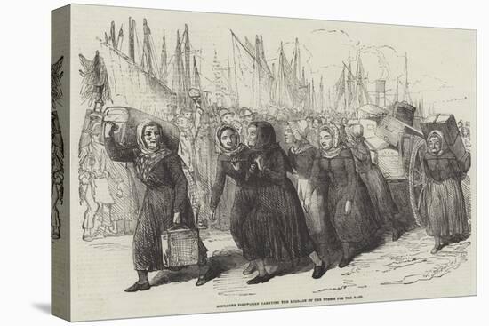 Boulogne Fishwomen Carrying the Luggage of the Nurses for the East-null-Premier Image Canvas
