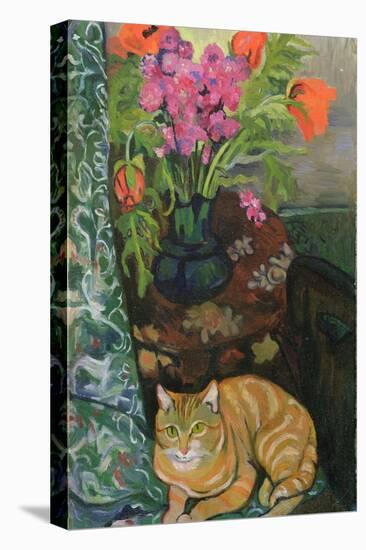 Bouquet and a Cat, 1919-Suzanne Valadon-Premier Image Canvas