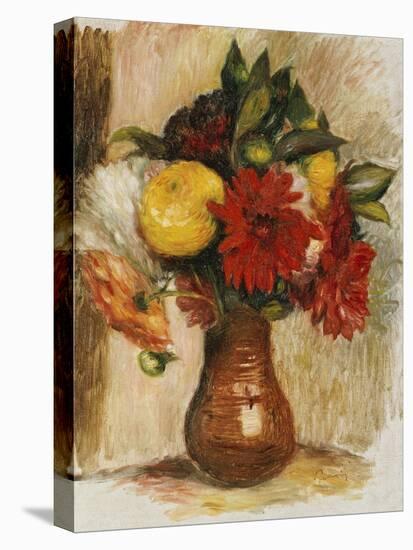 Bouquet de Fleurs au Pichet de Terre-Pierre-Auguste Renoir-Premier Image Canvas