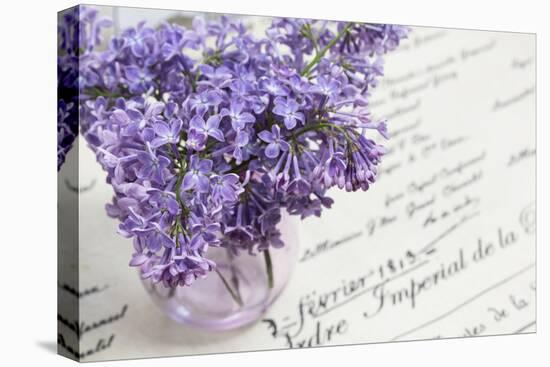 Bouquet, Lilac, Flowers, Purple, Violet, Vase, Spring-Andrea Haase-Premier Image Canvas