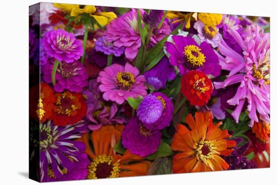 Bouquet of Colorful at a Farmers' Market, Savannah, Georgia, USA-Joanne Wells-Premier Image Canvas