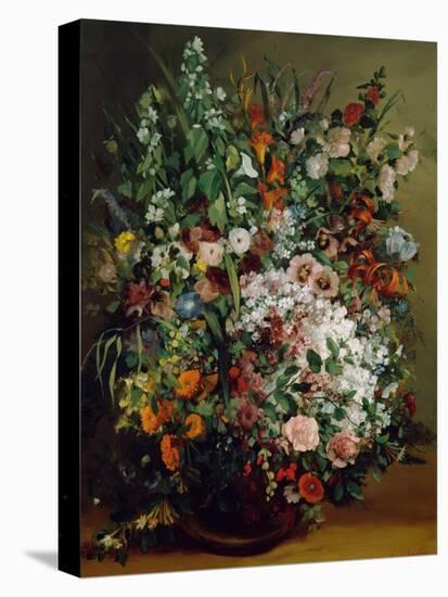Bouquet of Flowers in a Vase. 1862-Gustave Courbet-Premier Image Canvas