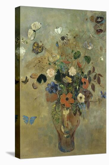 Bouquet of Flowers with Butterflies-Odilon Redon-Premier Image Canvas
