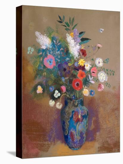 Bouquet of Flowers-Odilon Redon-Stretched Canvas